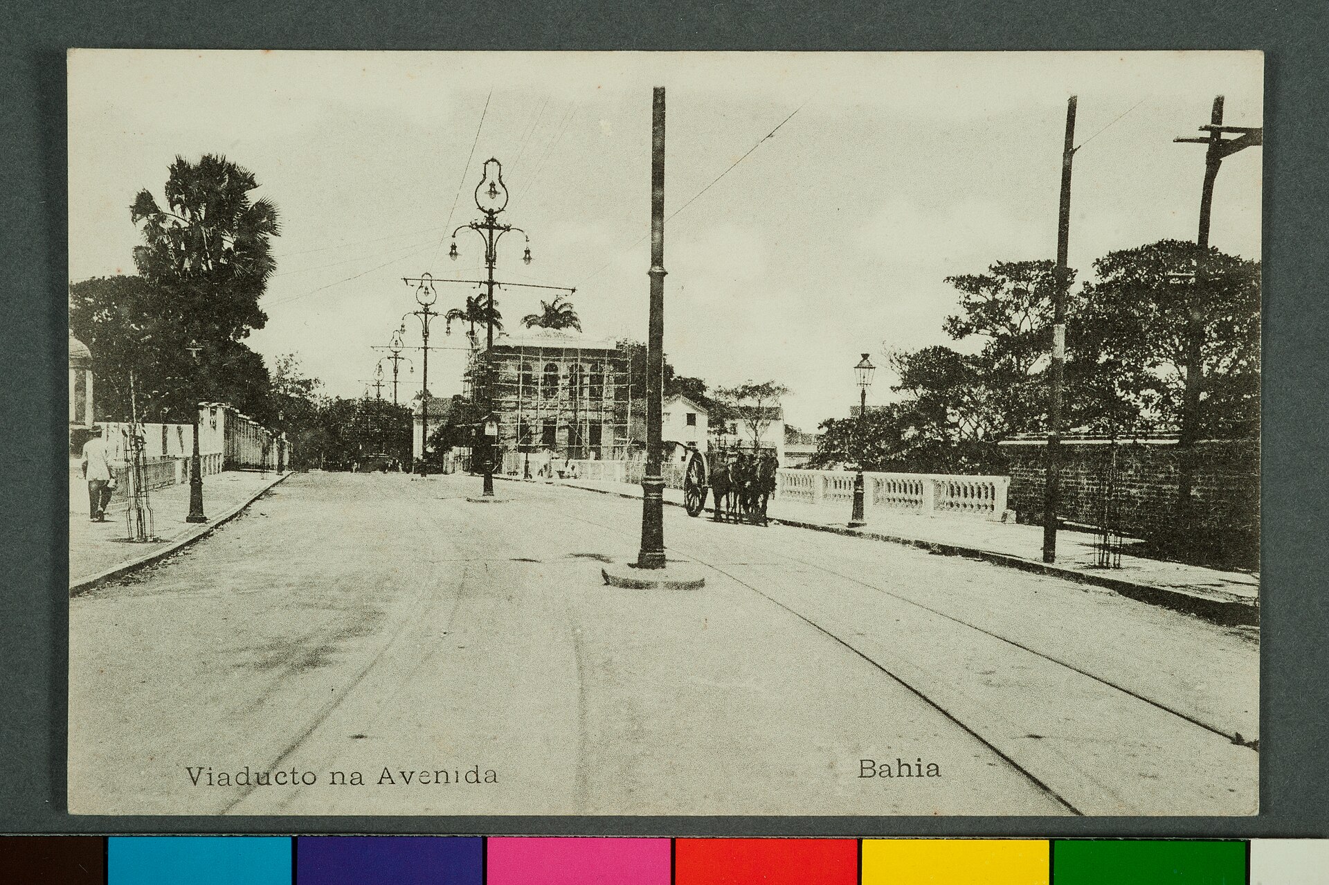 Imagem de referência de Viaducto na Avenida - Bahia, descrito nos dados abertos como item da Coleção Cartões Postais, no Museu Paulista