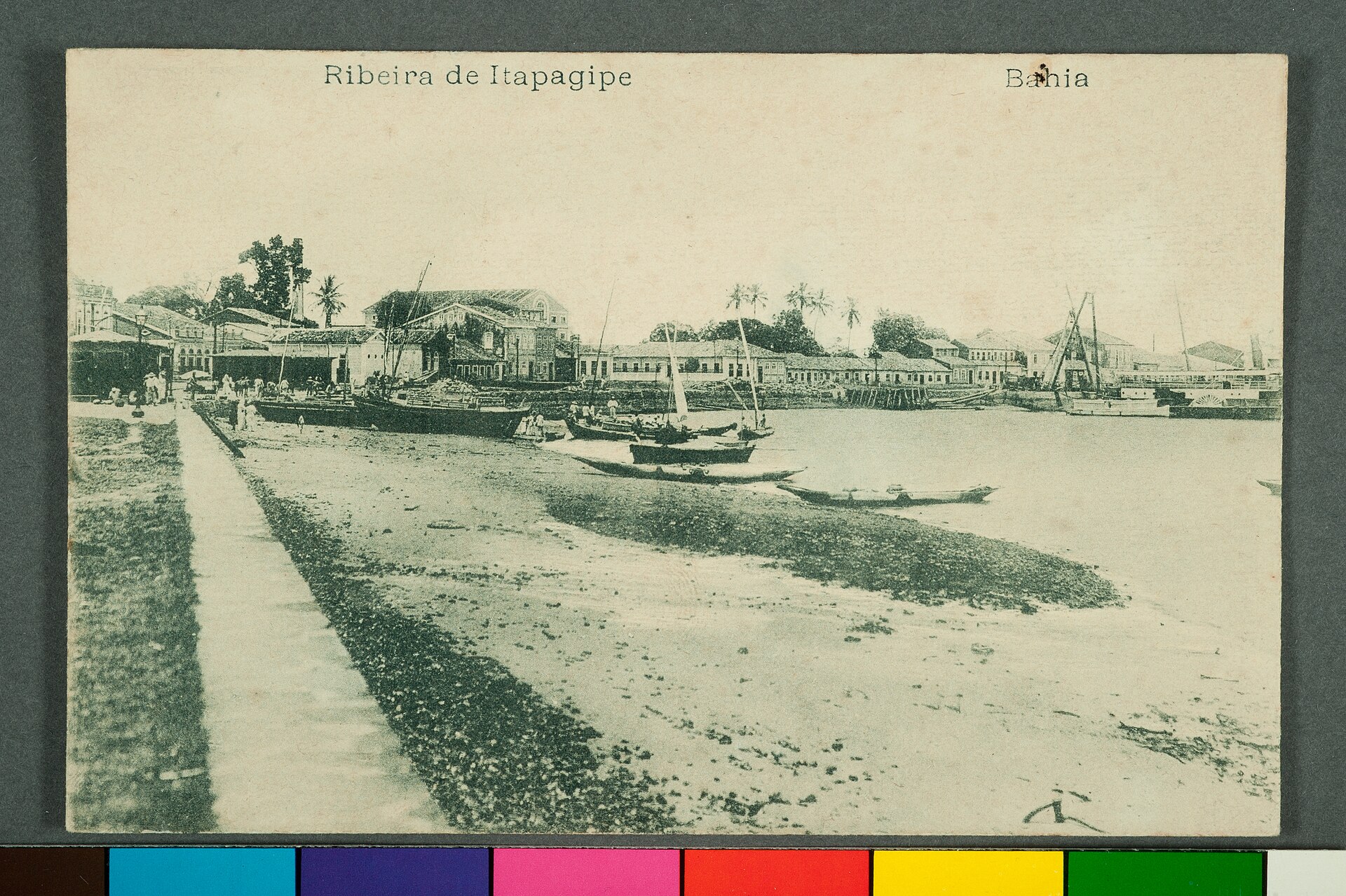 Imagem de referência de Ribeira de Itapagipe - Bahia (1), descrito nos dados abertos como item da Coleção Cartões Postais, no Museu Paulista