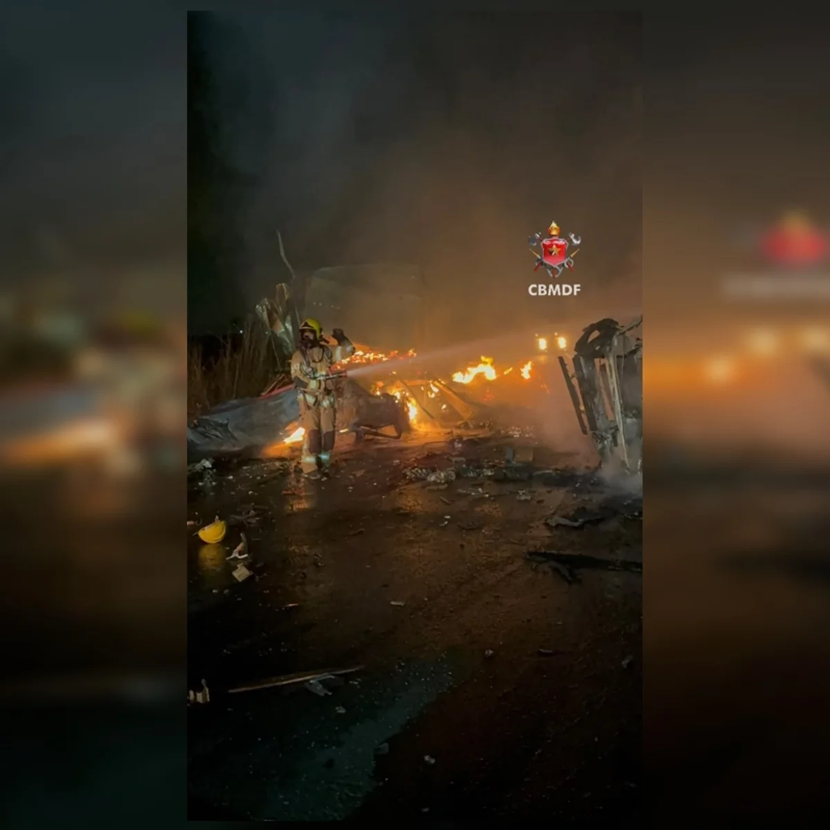 Motorista morto em acidente com dois caminhões na DF-290 é identificado