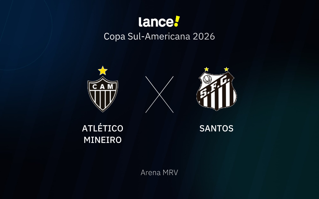 Atlético-MG x Santos: onde assistir, horário e escalações do jogo pela Sul-Americana