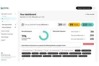 Assuma o controle da sua privacidade online com o serviço de remoção de dados Onerep