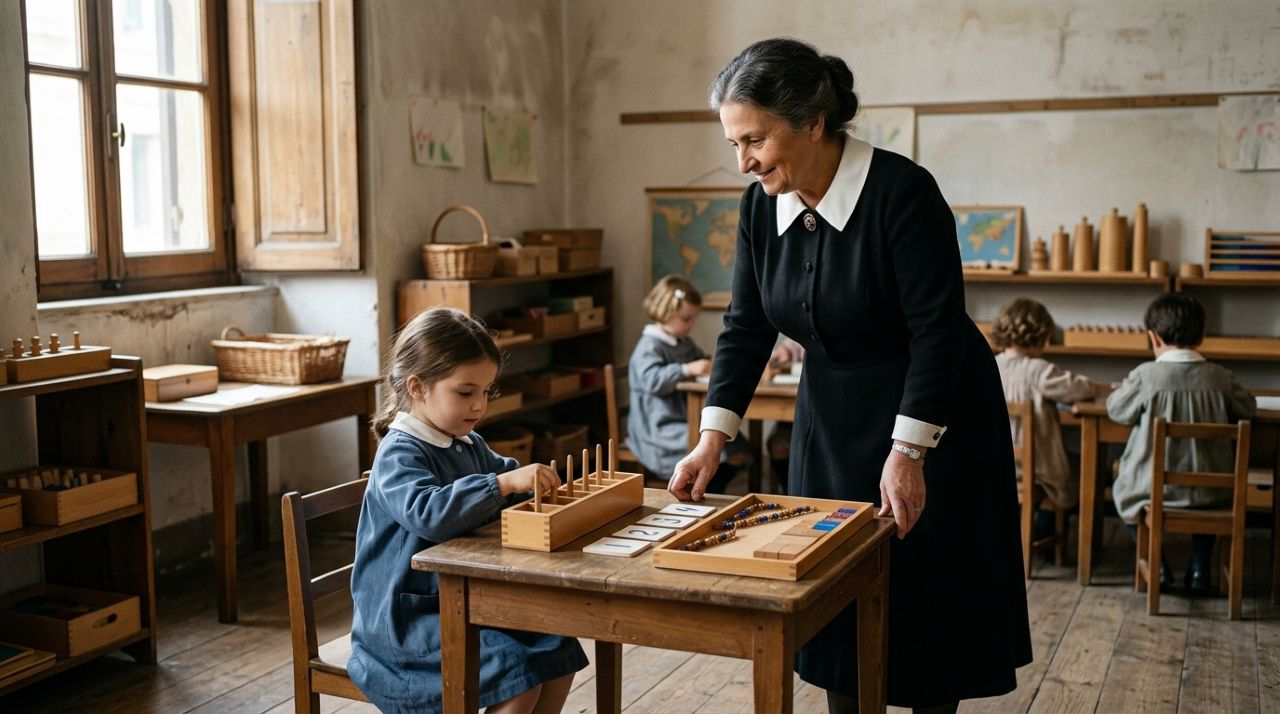 Maria Montessori, educadora italiana: “A maior conquista de uma criança é poder fazer sozinha”, a ideia de mais de 100 anos que ainda desafia pais superprotetores