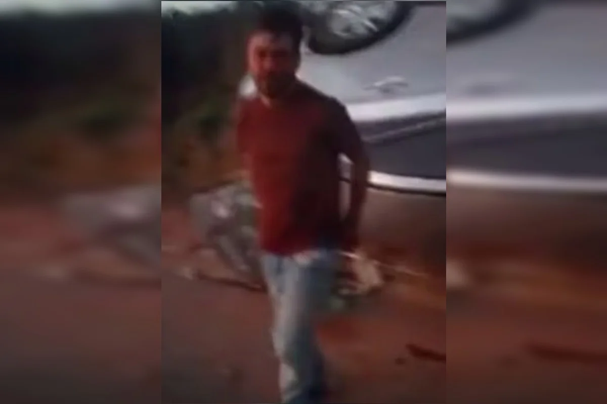 Um vídeo feito por testemunhas mostrou Jefferson após o acidente