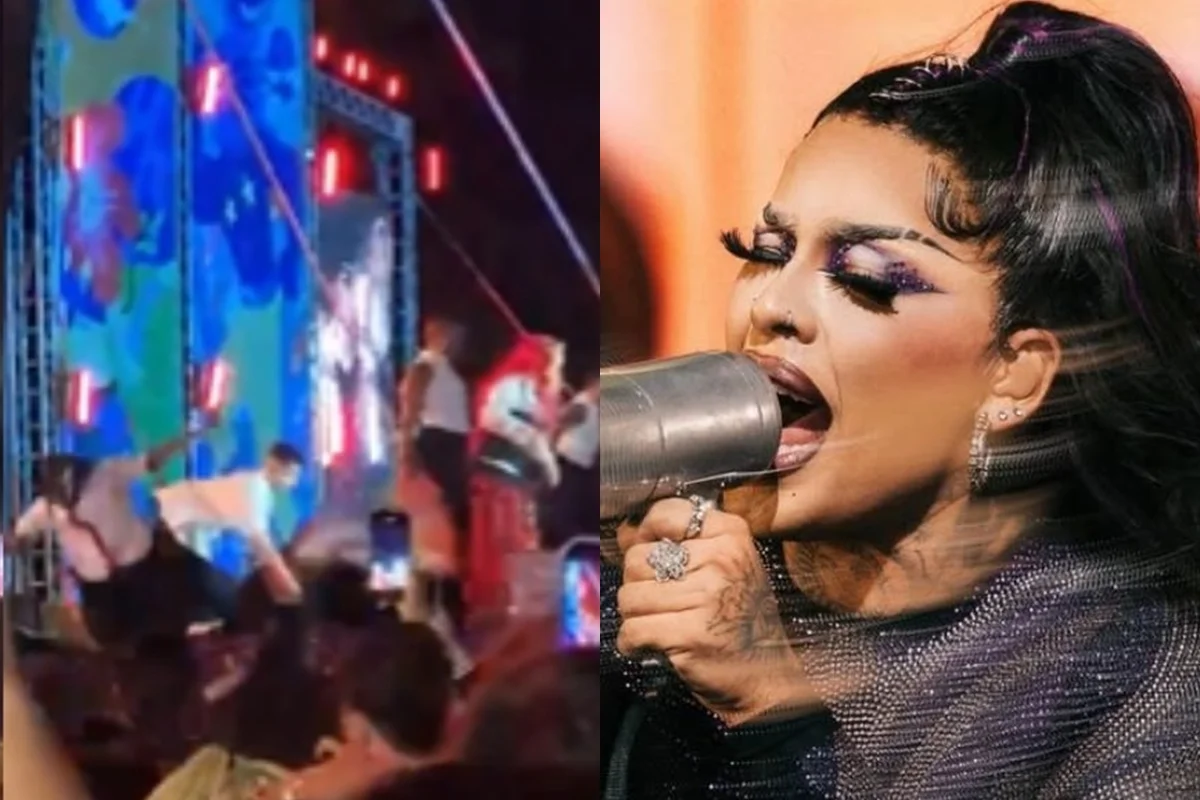 Equipe atualiza estado de dançarinos que caíram após palco de Gloria Groove desabar