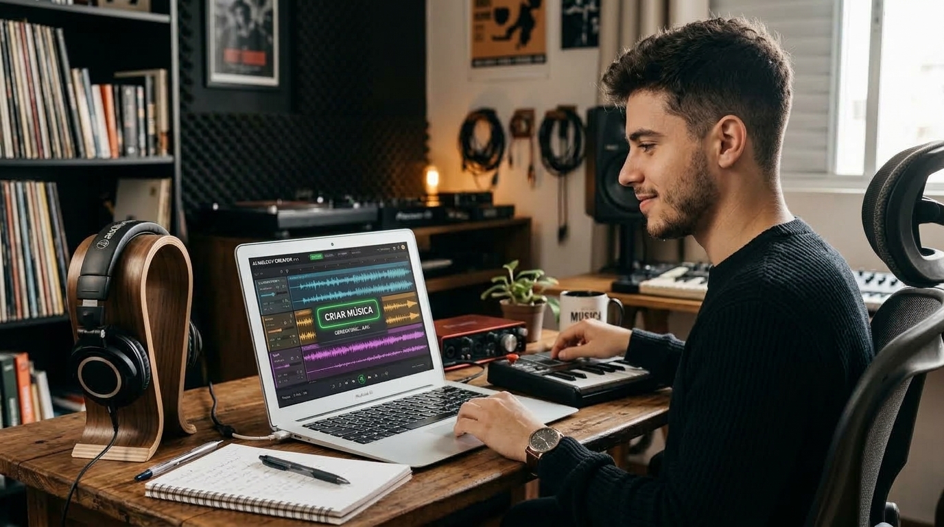 Como fazer músicas com IA: 4 etapas para criar sua primeira faixa hoje