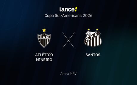 Atlético-MG x Santos: onde assistir, horário e escalações do jogo pela Sul-Americana