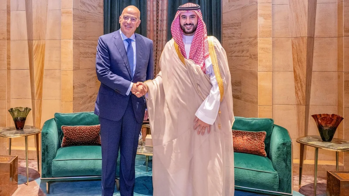 Saudi, Greek defense ministers condemn Houthi attacks, discuss regional security
