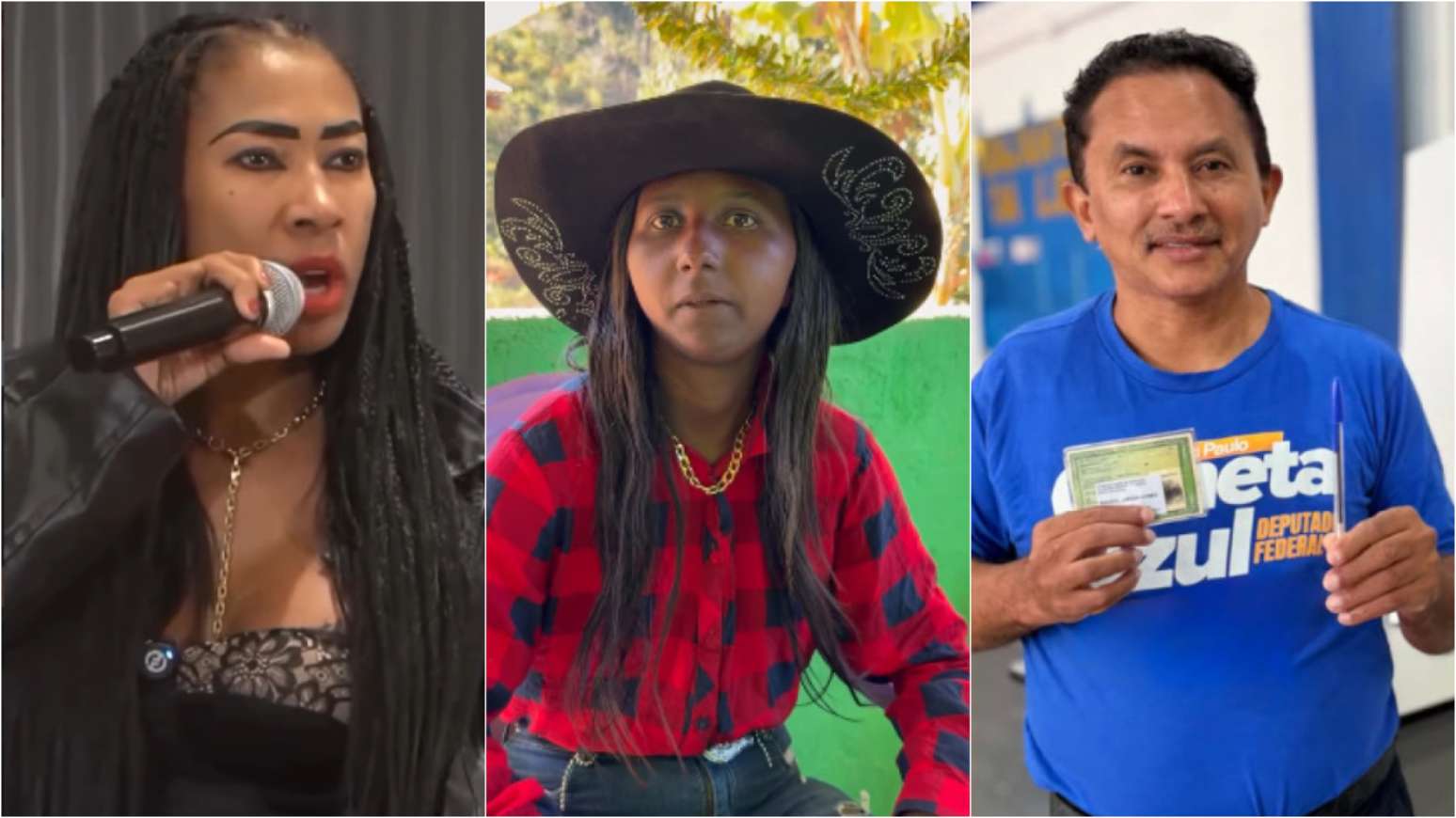 In&ecirc;s Brasil, Menina da Bota e Manoel Gomes, o Caneta Azul