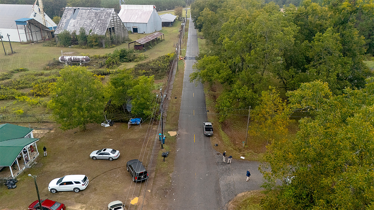 Site of a mass shooting in Georgia