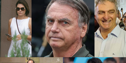 Fam&iacute;lia Bolsonaro. De cima e &agrave; esquerda em diante: Fl&aacute;vio, Eduardo, Michelle, Jair, Renato, Carlos e Jair Renan Foto: Wilton Junior, Reprodu&ccedil;&atilde;o, Wilton Junior, Fabio Rodrigues Pozzebom, Reprodu&ccedil;&atilde;o, Reprodu&ccedil;&atilde;o, Dida Sampaio / Estad&atilde;o Conte&uacute;do, SBT News, Estad&atilde;o Conte&uacute;do, Ag&ecirc;ncia Brasil, Instagram, TV C&acirc;mara do Rio de Janeiro, Estad&atilde;o Conte&uacute;do