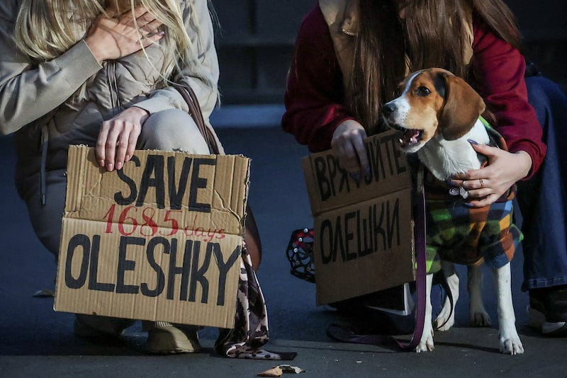 Protesters in Kyiv, Ukraine. Reuters