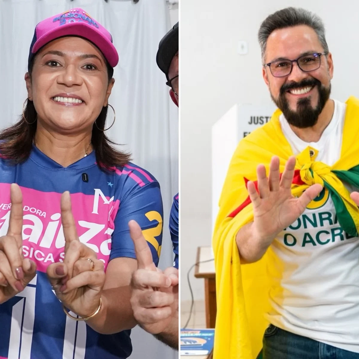 Mailza Assis e Alan Rick vão às urnas na disputa pelo governo do Acre