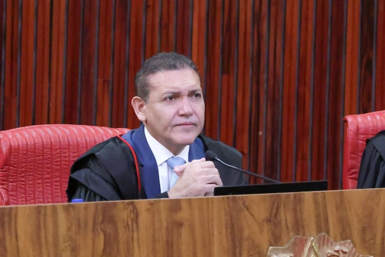 Kassio Nunes Marques &eacute; presidente do TSE desde 2025.