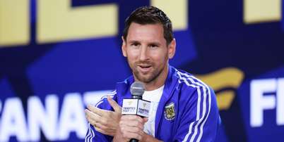 Messi em evento da Fifa. (Photo by Elsa/Getty Images) Foto: Esporte News Mundo