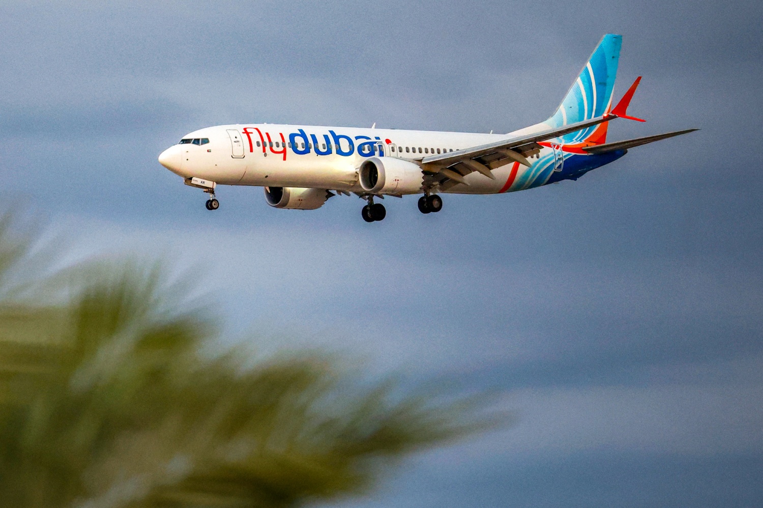 A flydubai Boeing 737 MAX 8 aircraft prepares for landing at Israel's Ben Gurion Airport in Lod on Sept. 30, 2026. A passenger on a rerouted flydubai flight that was bound for Tel Aviv said one of the pilots tried to crash the plane and kill everyone on board, after both pilots were found to be wounded on landing in Saudi Arabia. In the first comment by an official, Israel's far-right national security minister Itamar Ben Gvir alleged an attempted "terrorist" attack in the incident, in which non