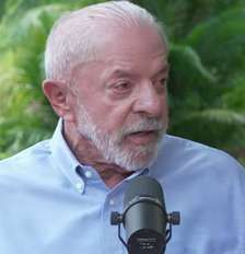 Lula durante entrevista a youtubers progressistas exibida no canal do YouTube Cosmo Política Foto: Reprodução/YouTube/NORMOSE