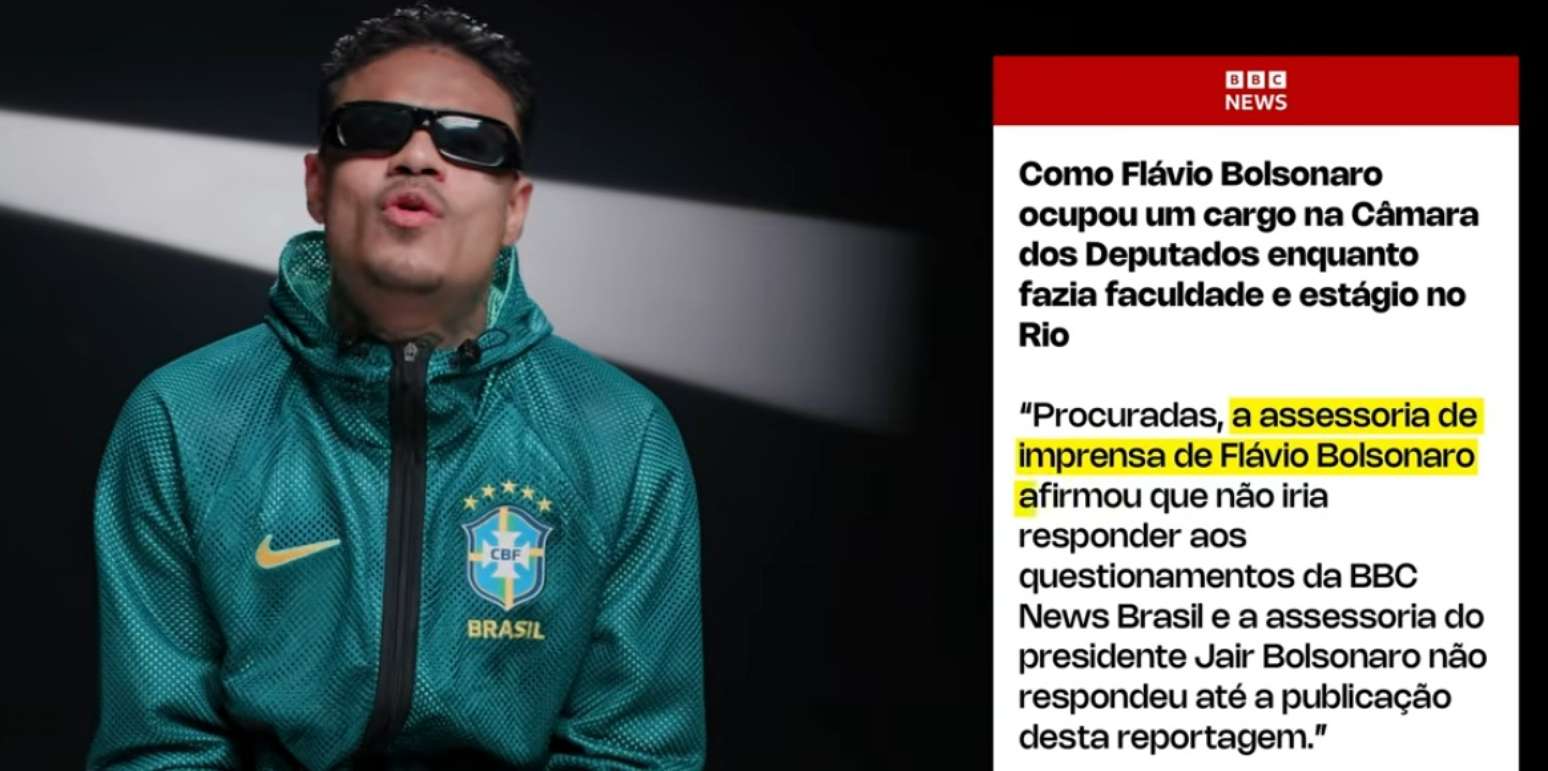 Meta derruba em menos de 1h epis&oacute;dio do Revelando em que MC Cabelinho exp&otilde;e Fl&aacute;vio Bolsonaro